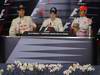 GP Europa, Qualifiche, Conferenza Stampa, Sebastian Vettel (GER), Red Bull Racing, RB6 pole position, Mark Webber (AUS), Red Bull Racing, RB6 secondo e Lewis Hamilton (GBR), McLaren  Mercedes, MP4-25 terzo 