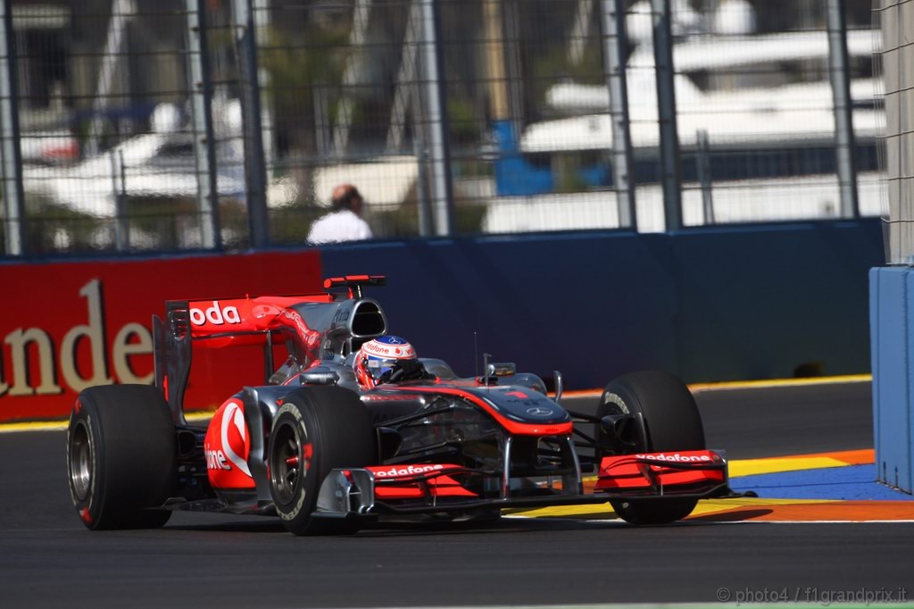 GP Europa, Prove Libere 1, Venerdi', Jenson Button (GBR), McLaren  Mercedes, MP4-25 