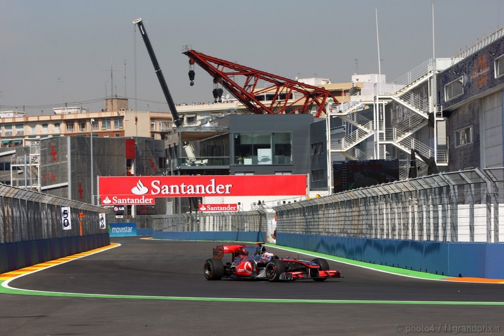 GP Europa, Prove Libere 1, Venerdi', Jenson Button (GBR), McLaren  Mercedes, MP4-25 