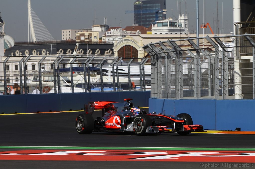 GP Europa, Prove Libere 1, Venerdi', Jenson Button (GBR), McLaren  Mercedes, MP4-25 