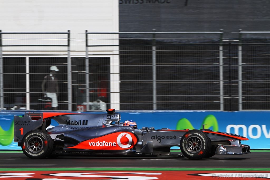 GP Europa, Prove Libere 1, Venerdi', Jenson Button (GBR), McLaren  Mercedes, MP4-25 