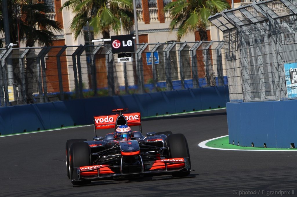 GP Europa, Prove Libere 1, Venerdi', Jenson Button (GBR), McLaren  Mercedes, MP4-25 