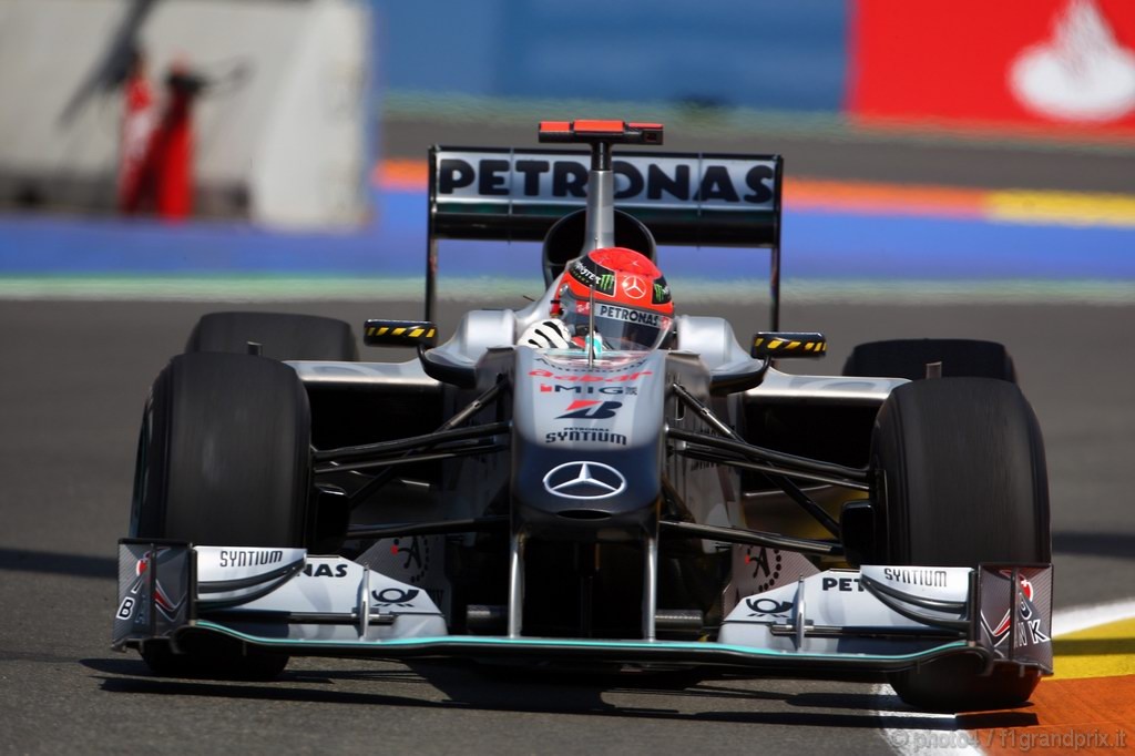 GP Europa, Prove Libere 1, Venerdi', Michael Schumacher (GER), Mercedes GP  F1 Team, MGP W01 