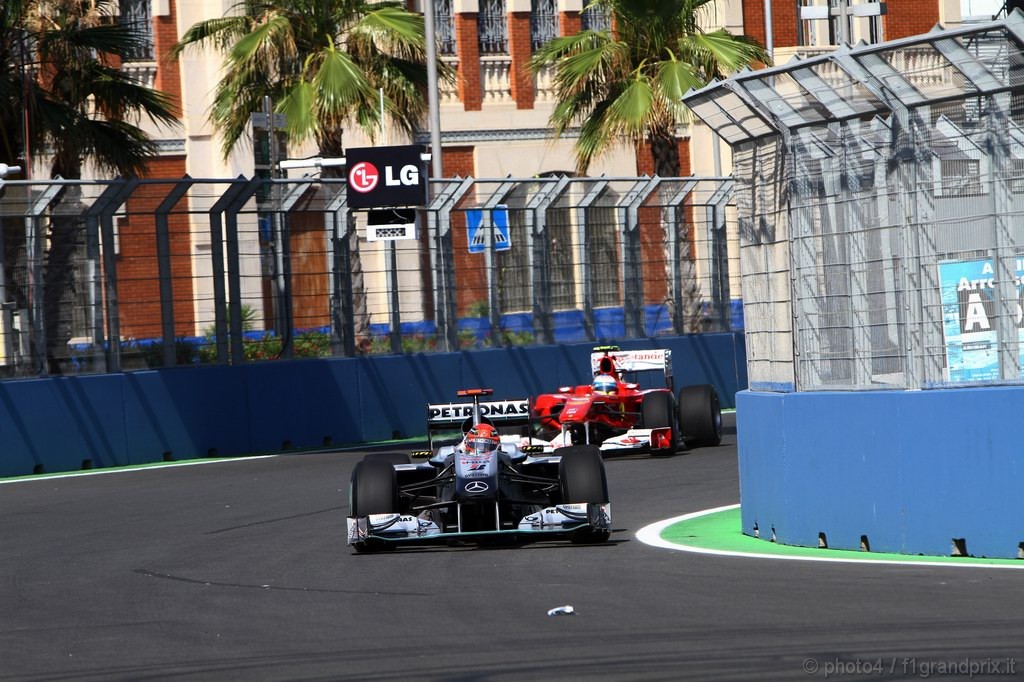 GP Europa, Prove Libere 1, Venerdi', Michael Schumacher (GER), Mercedes GP  F1 Team, MGP W01 