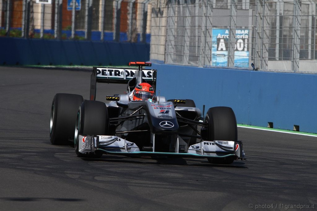 GP Europa, Prove Libere 1, Venerdi', Michael Schumacher (GER), Mercedes GP  F1 Team, MGP W01 