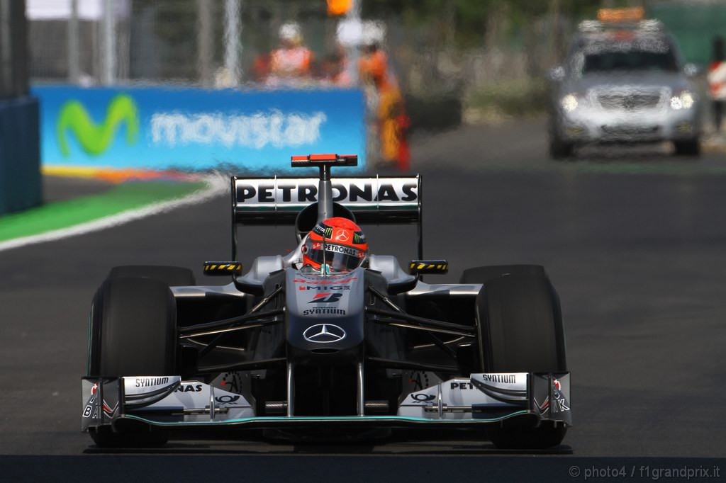 GP Europa, Prove Libere 1, Venerdi', Michael Schumacher (GER), Mercedes GP  F1 Team, MGP W01 