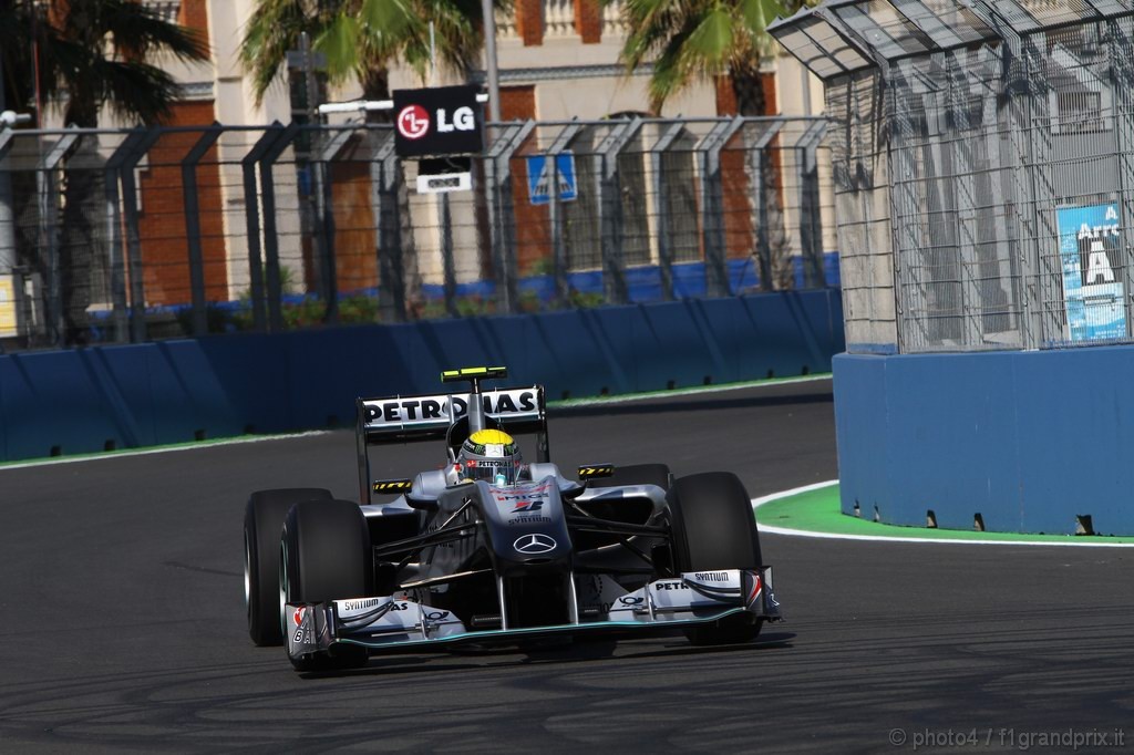 GP Europa, Prove Libere 1, Venerdi', Nico Rosberg (GER), Mercedes GP F1 Team, MGP W01 
