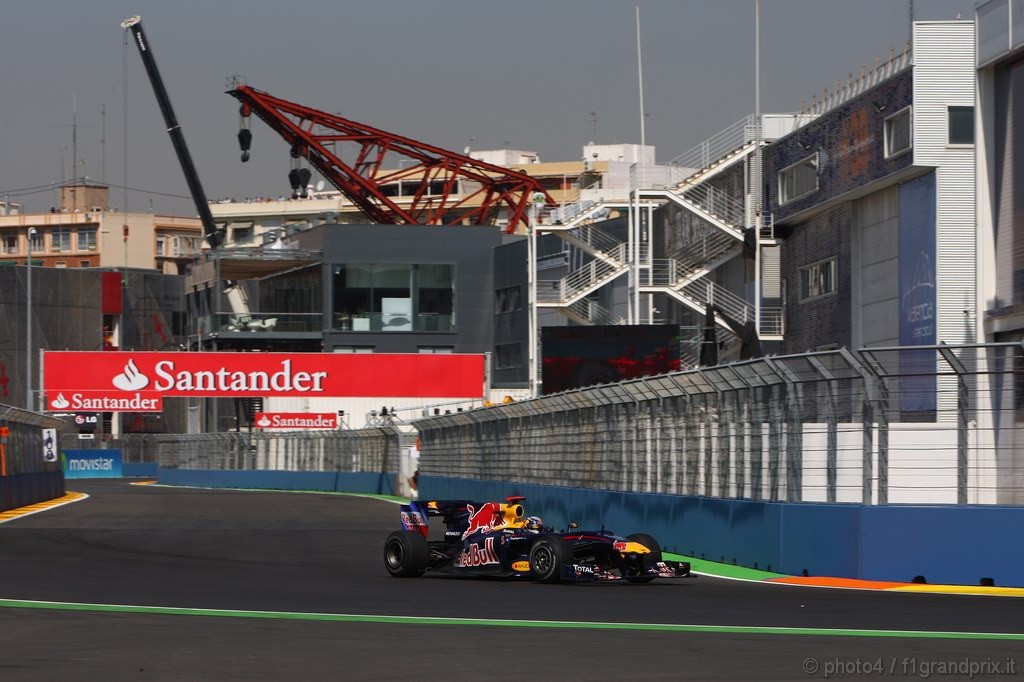 GP Europa, Prove Libere 1, Venerdi', Sebastian Vettel (GER), Red Bull Racing, RB6 