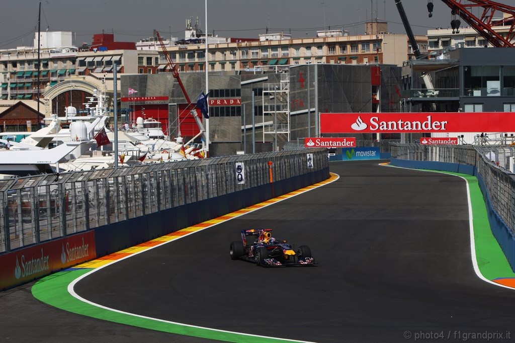 GP Europa, Prove Libere 1, Venerdi', Sebastian Vettel (GER), Red Bull Racing, RB6 