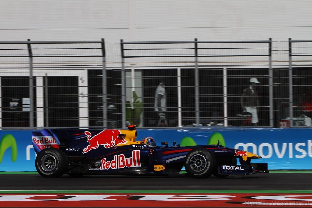 GP Europa, Prove Libere 1, Venerdi', Sebastian Vettel (GER), Red Bull Racing, RB6 
