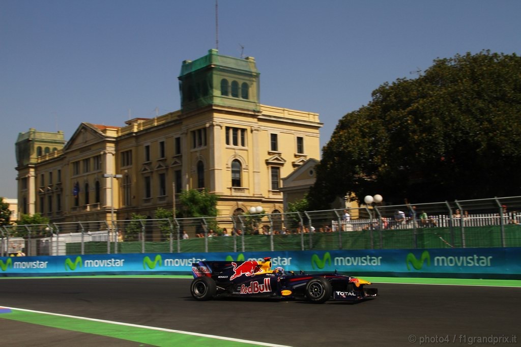 GP Europa, Prove Libere 1, Venerdi', Sebastian Vettel (GER), Red Bull Racing, RB6 