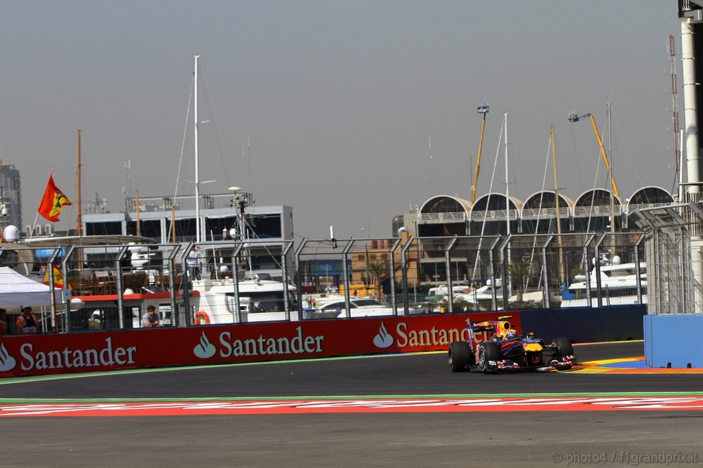 GP Europa, Prove Libere 1, Venerdi', Mark Webber (AUS), Red Bull Racing, RB6 