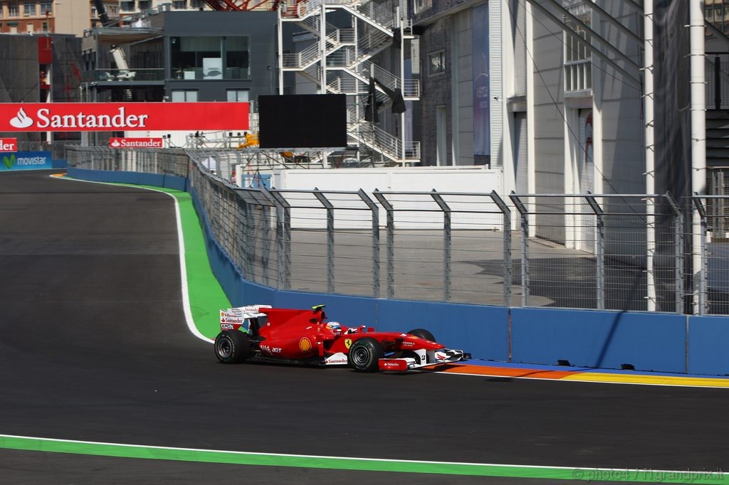 GP Europa, Prove Libere 1, Venerdi', Fernando Alonso (ESP), Ferrari, F10 