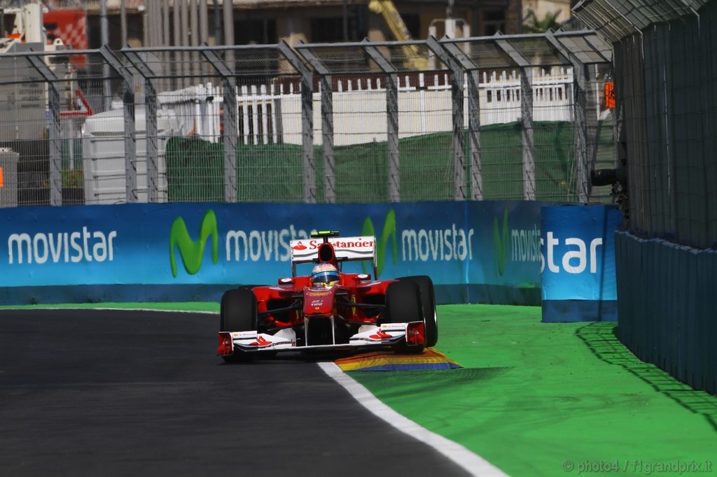 GP Europa, Prove Libere 1, Venerdi', Fernando Alonso (ESP), Ferrari, F10 