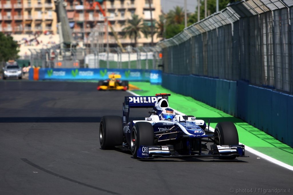 GP Europa, Prove Libere 1, Venerdi', Rubens Barrichello (BRA), Williams, FW32 