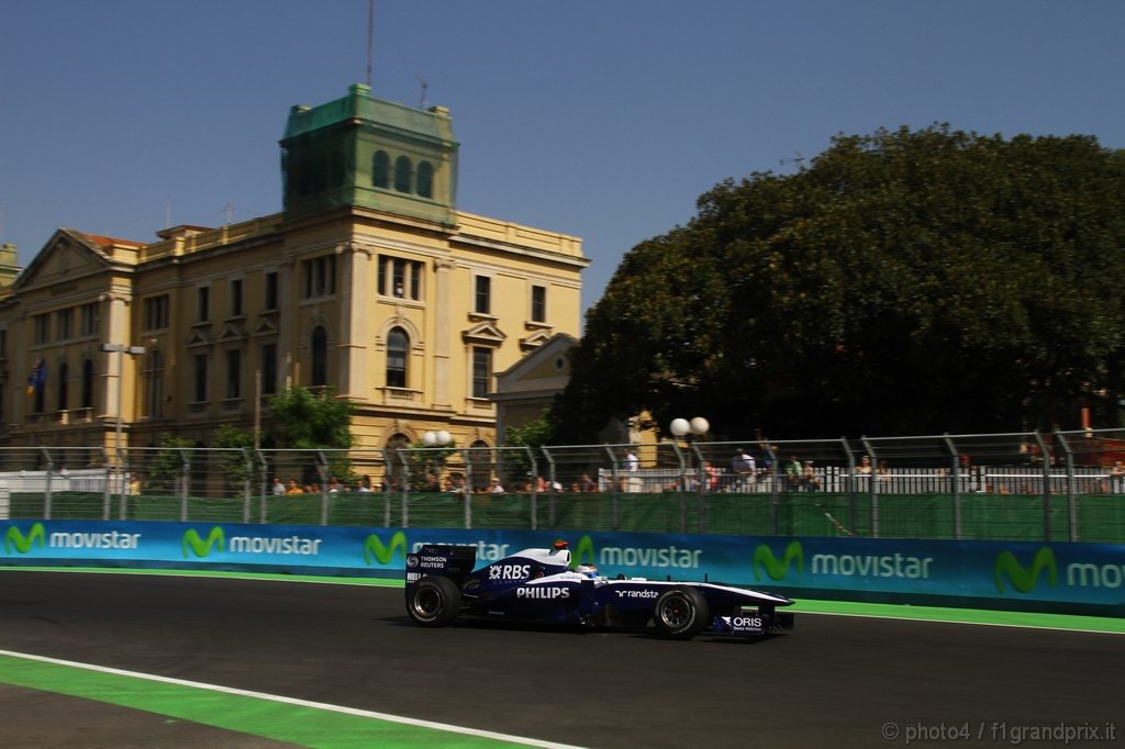 GP Europa, Prove Libere 1, Venerdi', Rubens Barrichello (BRA), Williams, FW32 