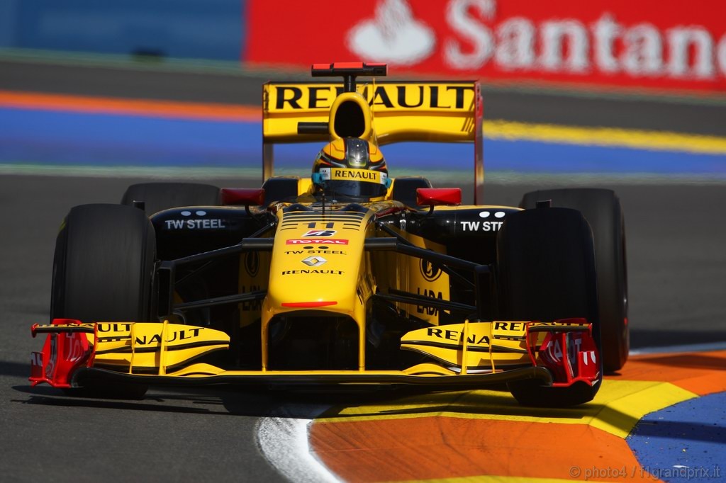 GP Europa, Prove Libere 1, Venerdi', Robert Kubica (POL), Renault F1 Team, R30 