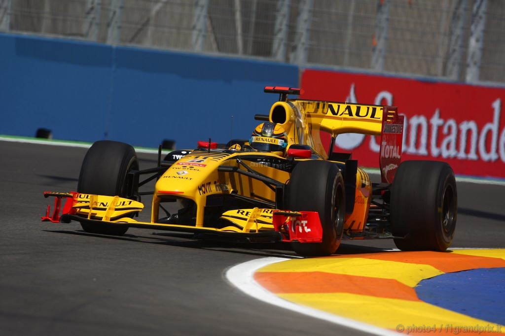 GP Europa, Prove Libere 1, Venerdi', Robert Kubica (POL), Renault F1 Team, R30 
