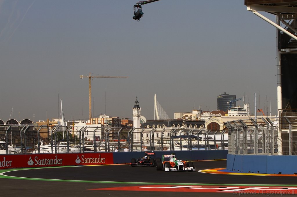 GP Europa, Prove Libere 1, Venerdi', Vitantonio Liuzzi (ITA), Force India F1 Team, VJM03 