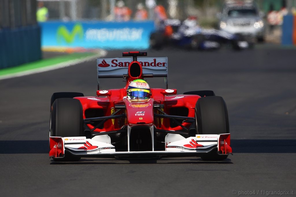 GP Europa, Prove Libere 1, Venerdi', Felipe Massa (BRA), Ferrari, F10 