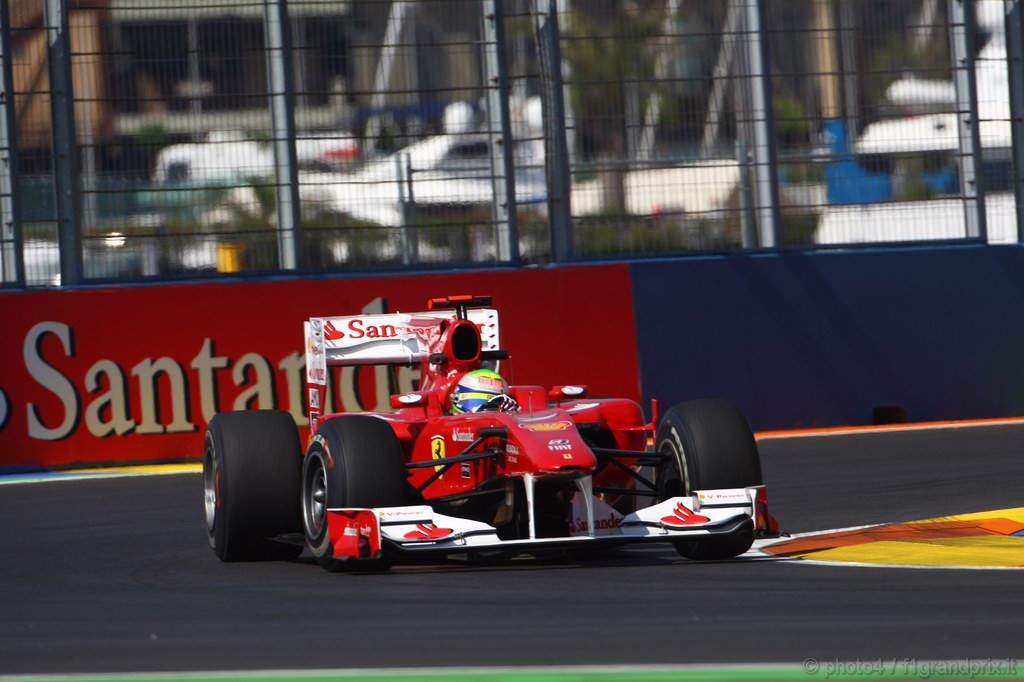 GP Europa, Prove Libere 1, Venerdi', Felipe Massa (BRA), Ferrari, F10 