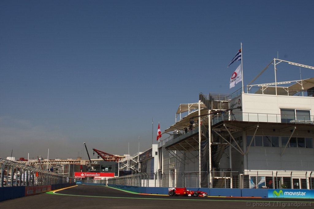 GP Europa, Prove Libere 1, Venerdi', Felipe Massa (BRA), Ferrari, F10 