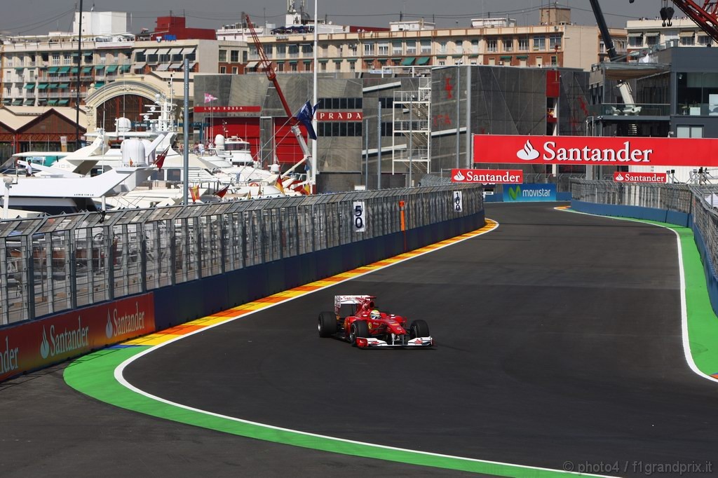 GP Europa, Prove Libere 1, Venerdi', Felipe Massa (BRA), Ferrari, F10 