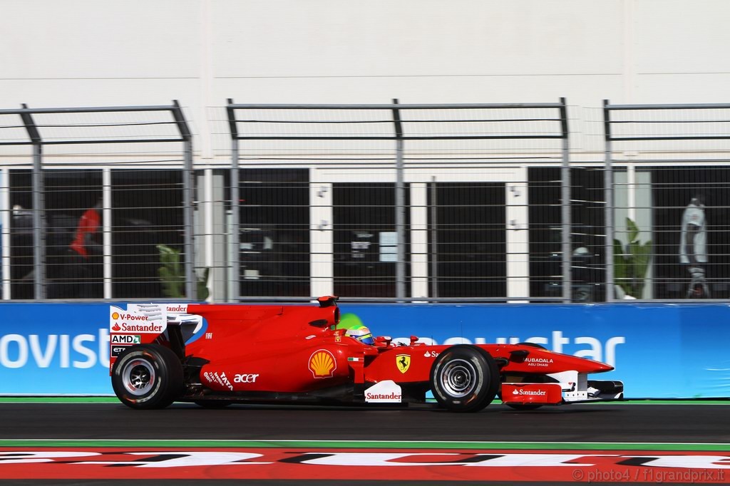 GP Europa, Prove Libere 1, Venerdi', Felipe Massa (BRA), Ferrari, F10 