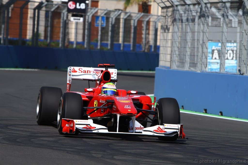 GP Europa, Prove Libere 1, Venerdi', Felipe Massa (BRA), Ferrari, F10 
