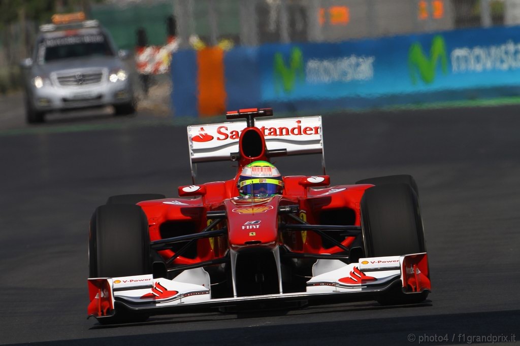 GP Europa, Prove Libere 1, Venerdi', Felipe Massa (BRA), Ferrari, F10 