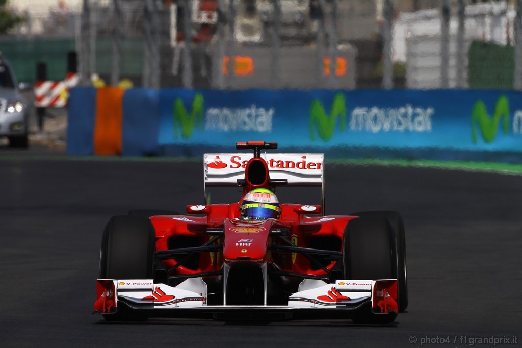 GP Europa, Prove Libere 1, Venerdi', Felipe Massa (BRA), Ferrari, F10 
