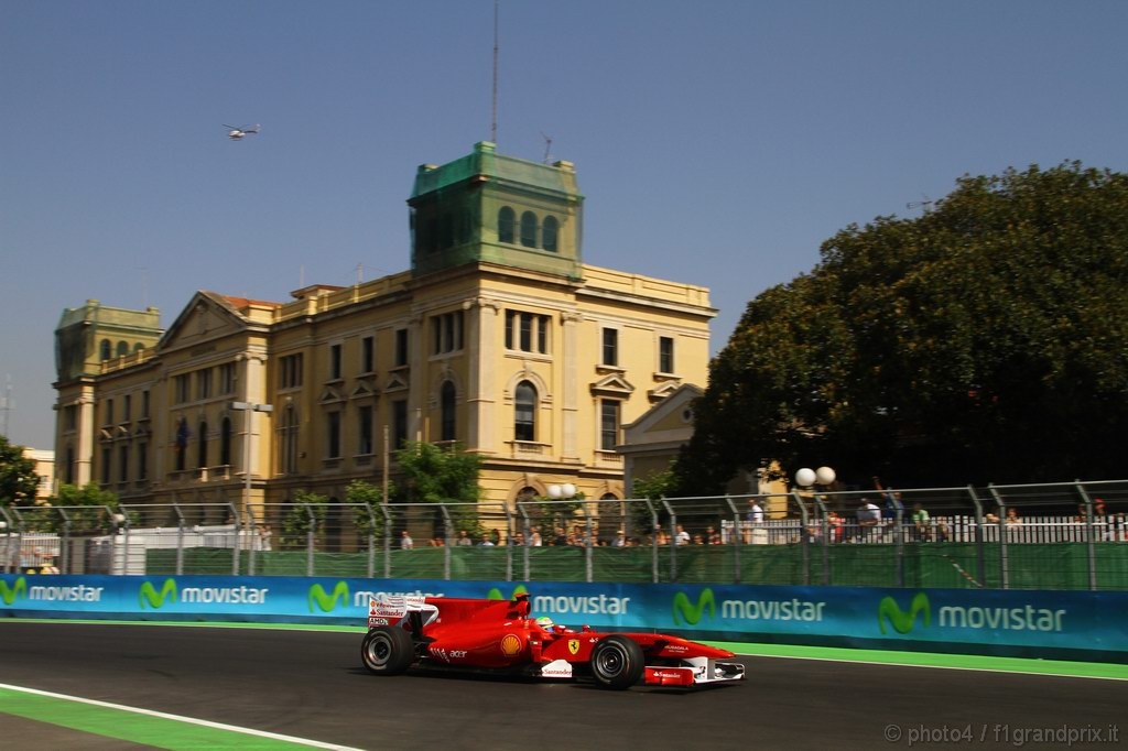GP Europa, Prove Libere 1, Venerdi', Felipe Massa (BRA), Ferrari, F10 