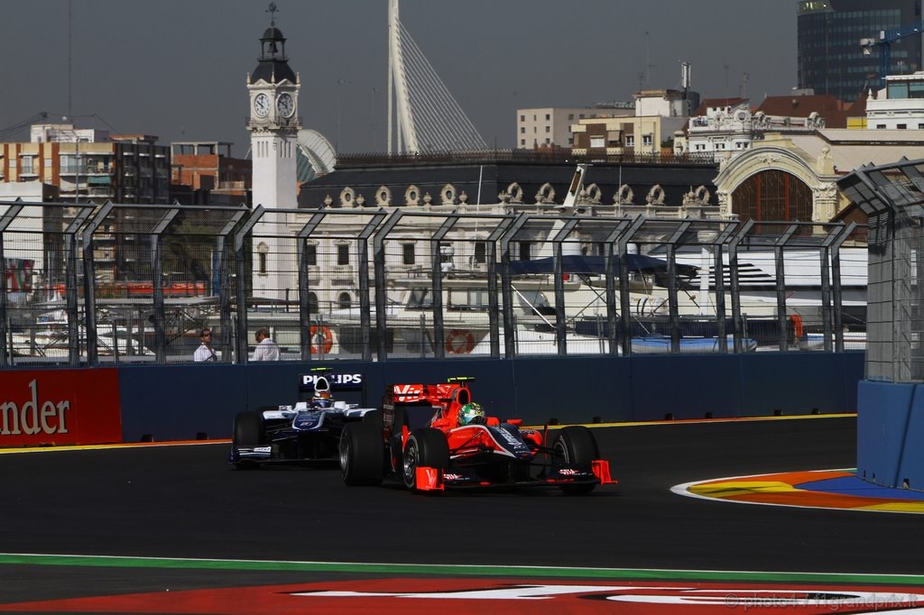 GP Europa, Prove Libere 1, Venerdi', Lucas Di Grassi (BRA), Virgin Racing, VR-01 