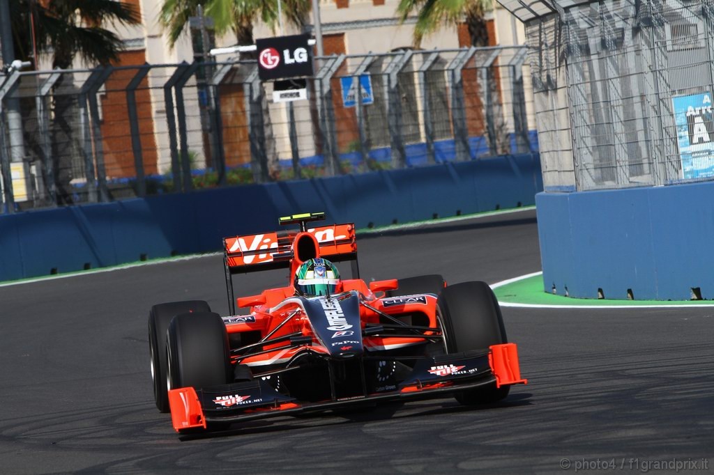 GP Europa, Prove Libere 1, Venerdi', Lucas Di Grassi (BRA), Virgin Racing, VR-01 