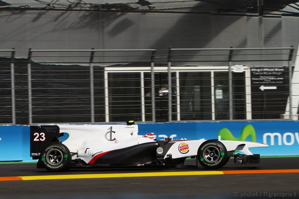 GP Europa, Prove Libere 1, Venerdi', Kamui Kobayashi (JAP), BMW Sauber F1 Team, C29 