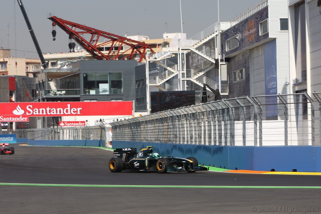 GP Europa, Prove Libere 1, Venerdi', Heikki Kovalainen (FIN), Lotus Racing, T127 