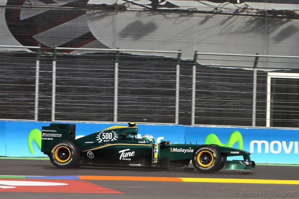 GP Europa, Prove Libere 1, Venerdi', Heikki Kovalainen (FIN), Lotus Racing, T127 