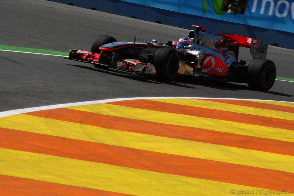 GP Europa, Prove Libere 1, Venerdi', Jenson Button (GBR), McLaren  Mercedes, MP4-25 