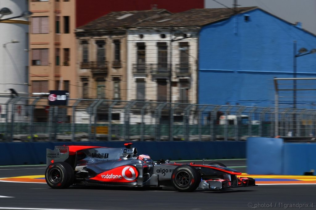 GP Europa, Prove Libere 1, Venerdi', Jenson Button (GBR), McLaren  Mercedes, MP4-25 