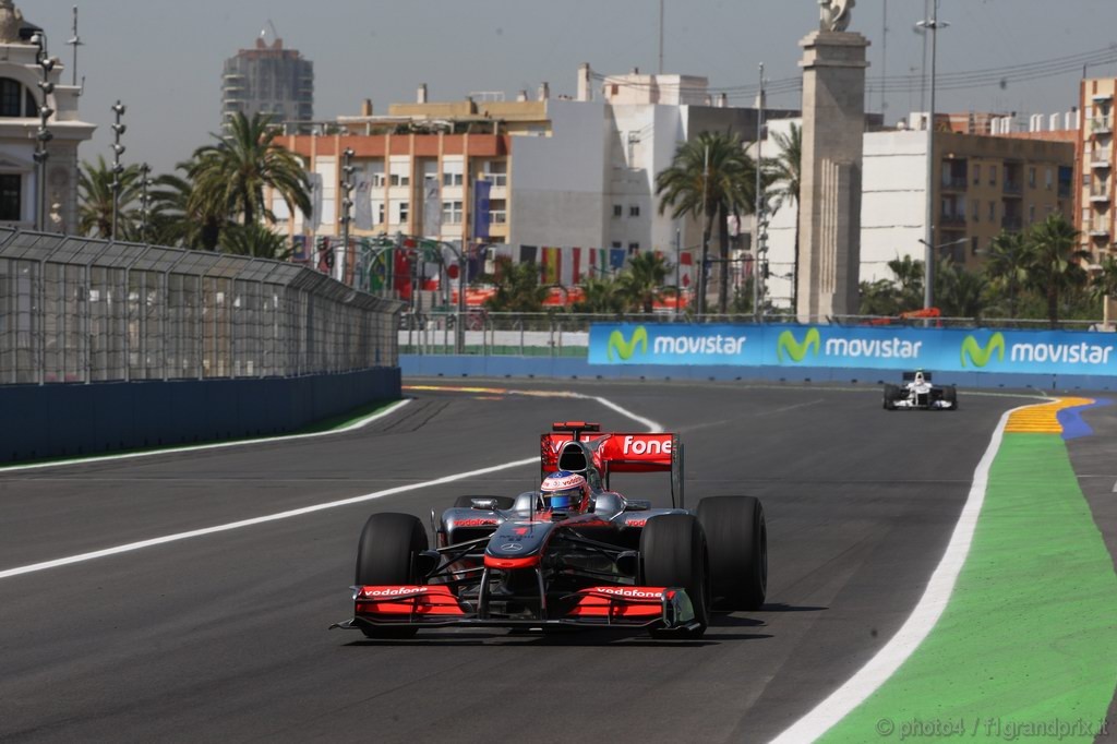 GP Europa, Prove Libere 1, Venerdi', Jenson Button (GBR), McLaren  Mercedes, MP4-25 