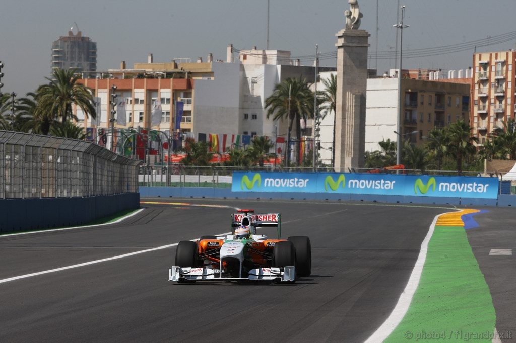 GP Europa, Prove Libere 1, Venerdi', Paul di Resta (GBR), Test Driver, Force India F1 Team