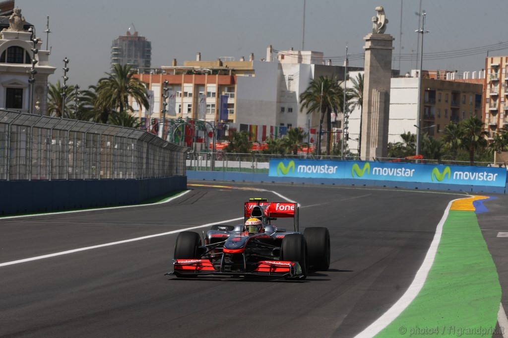 GP Europa, Prove Libere 1, Venerdi', Lewis Hamilton (GBR), McLaren  Mercedes, MP4-25 