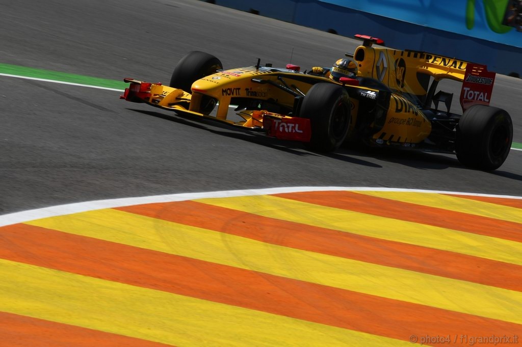 GP Europa, Prove Libere 1, Venerdi', Robert Kubica (POL), Renault F1 Team, R30 