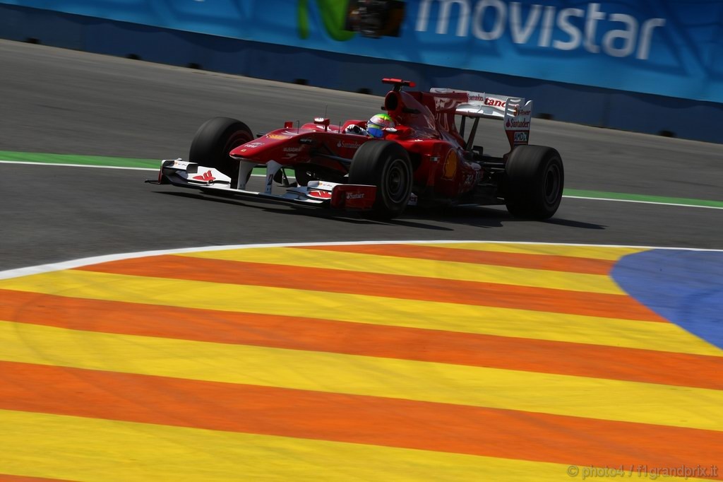 GP Europa, Prove Libere 1, Venerdi', Felipe Massa (BRA), Ferrari, F10 