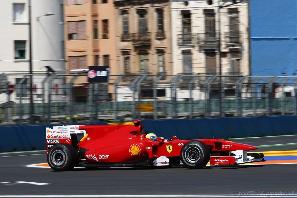 GP Europa, Prove Libere 1, Venerdi', Felipe Massa (BRA), Ferrari, F10 