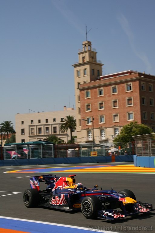 GP Europa, Prove Libere 1, Venerdi', Sebastian Vettel (GER), Red Bull Racing, RB6 