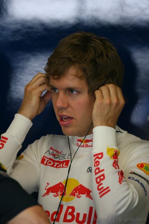 GP Europa, Prove Libere 1, Venerdi', Sebastian Vettel (GER), Red Bull Racing, RB6 