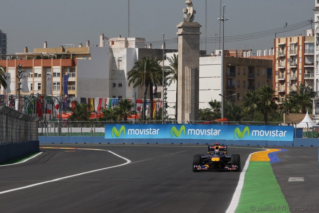 GP Europa, Prove Libere 1, Venerdi', Sebastian Vettel (GER), Red Bull Racing, RB6 