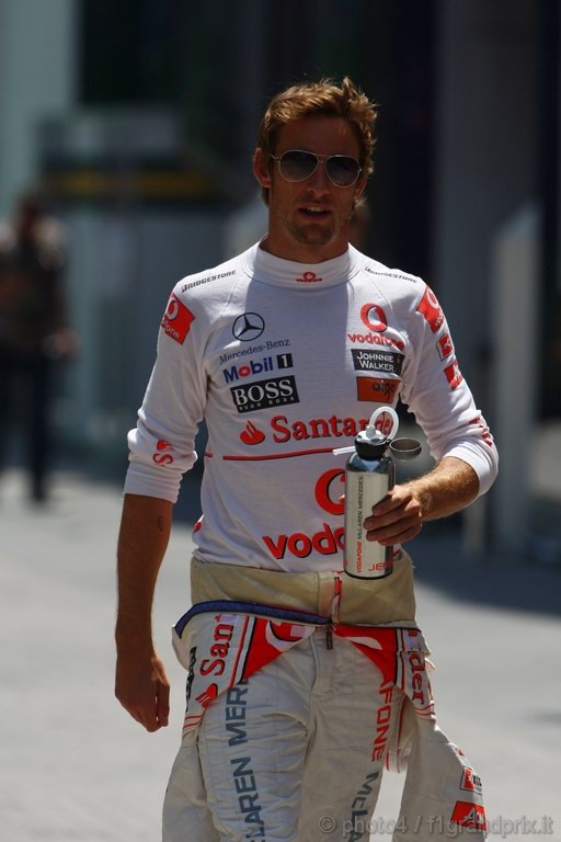 GP Europa, Venerdi', Jenson Button (GBR), McLaren  Mercedes, MP4-25 