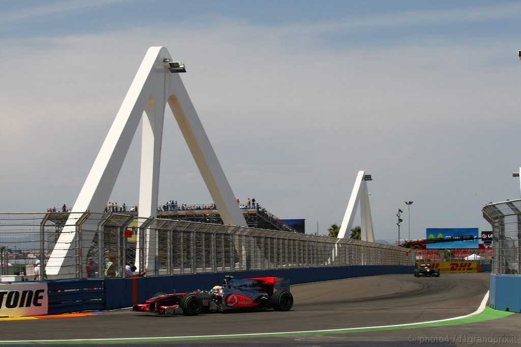 GP Europa, Prove Libere 2, Venerdi', Lewis Hamilton (GBR), McLaren  Mercedes, MP4-25 